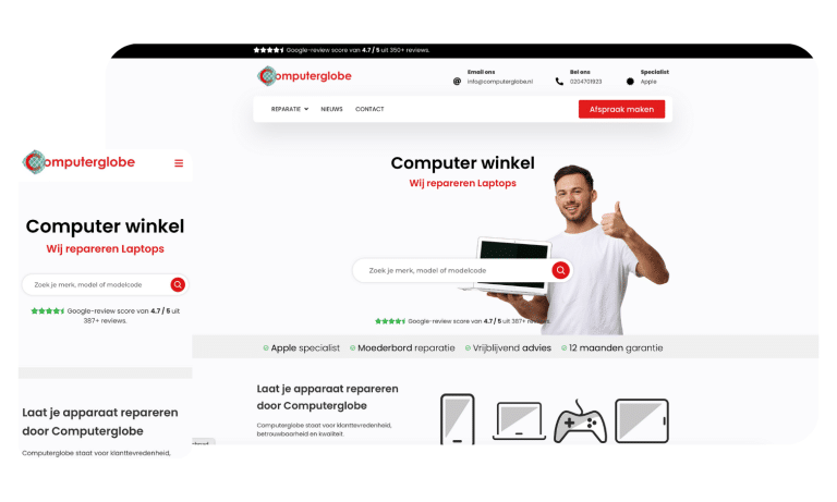 Computer winkel website